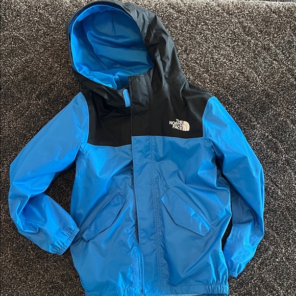 North Face Kids Black/Blue Raincoat3 styles- raincoat- fleece- together